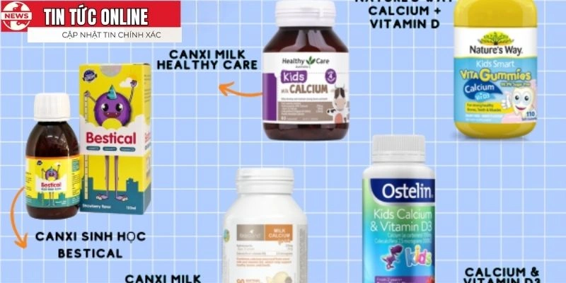 Canxi giúp duy trì sức khỏe xương và các chức năng cơ thể